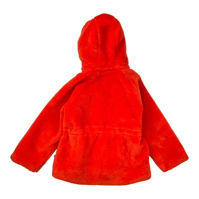 Mini Rodini faux fur jacket, red | 128/134cm