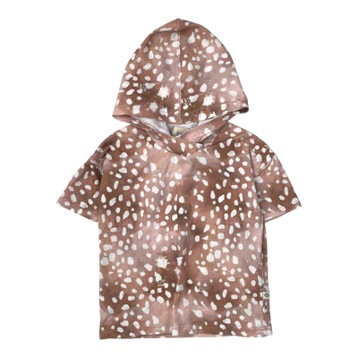 Kaiko hooded t-shirt, copper bambi | 98/104cm