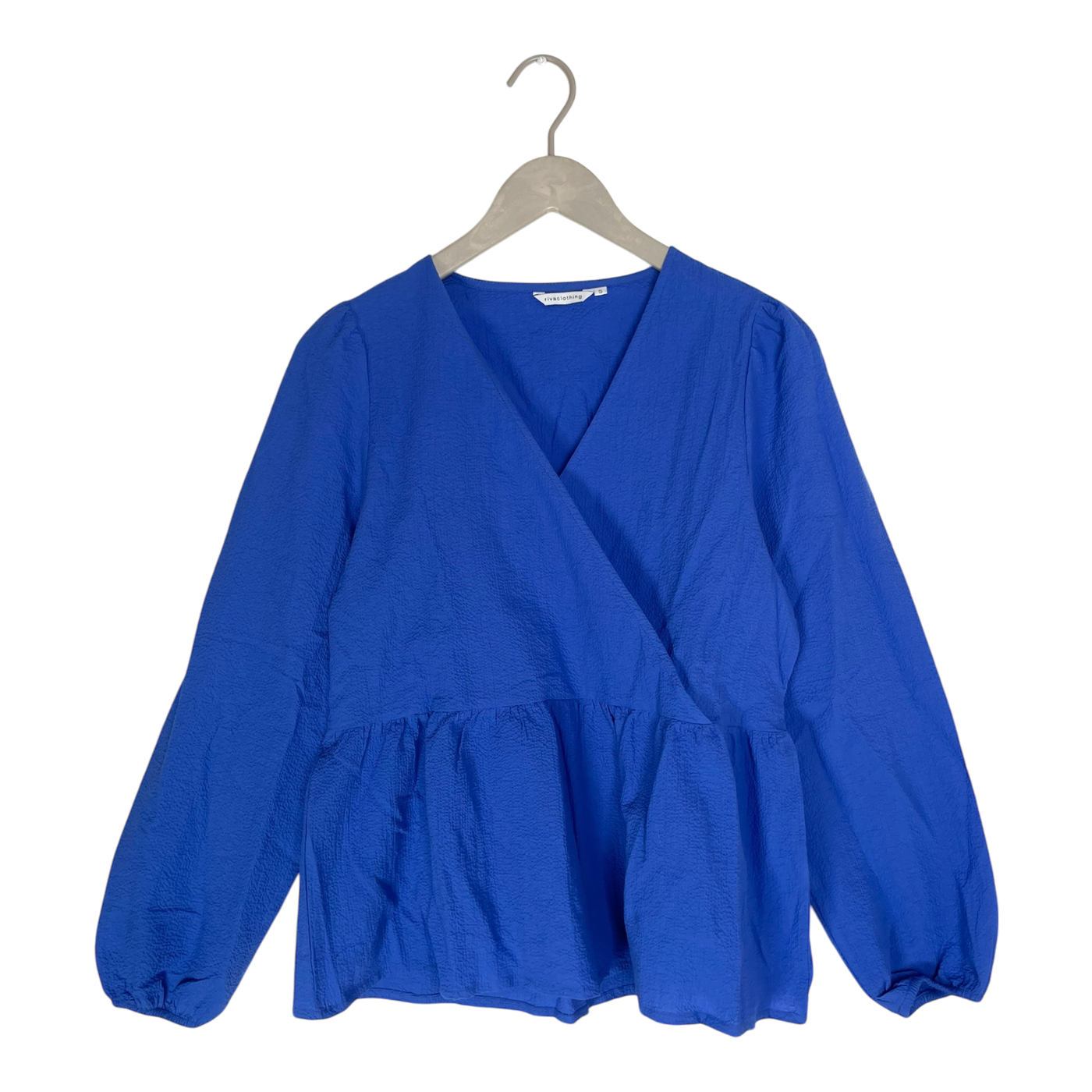 Riva Clothing tekstuuri woven blouse, blue | woman S