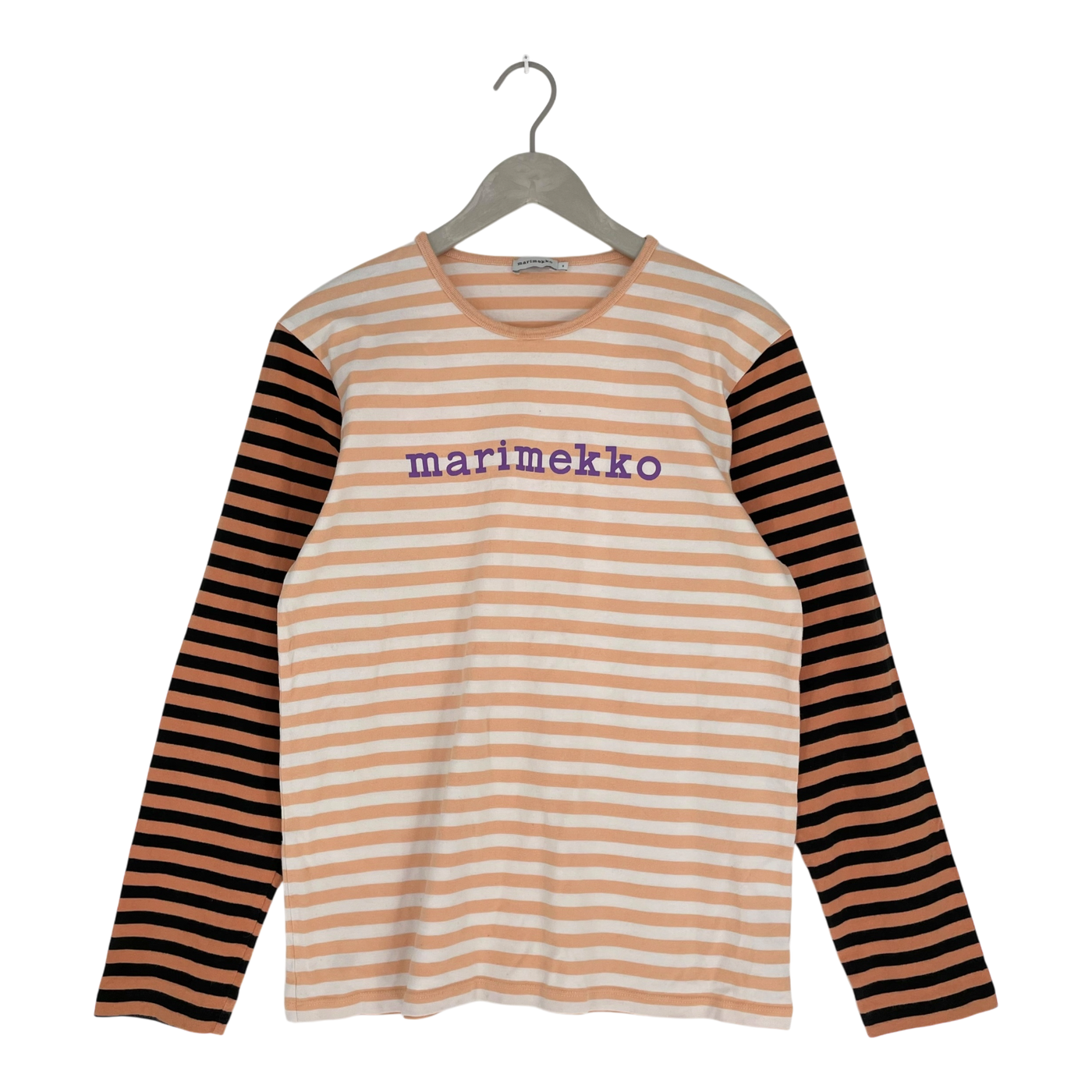 Marimekko stripe logo shirt, stripe | woman M