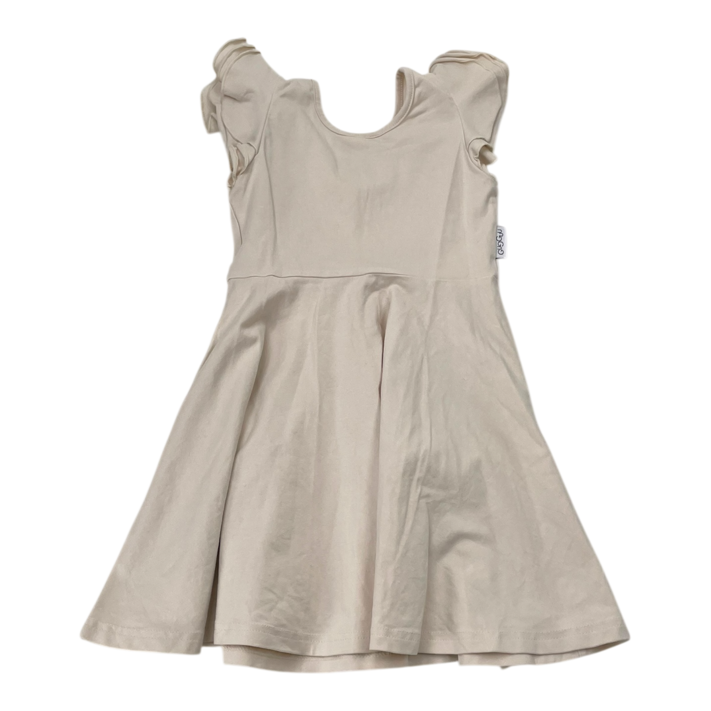 Gugguu t-shirt frilla dress, wheat | 104cm