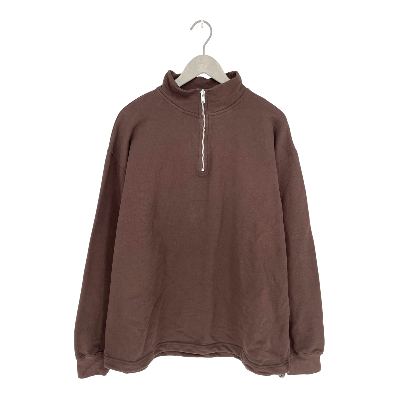 Toive half-zip sweatshirt, dark brown | unisex XL