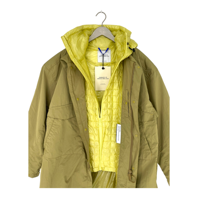Embassy of Bricks and Logs khari rain coat, green | unisex L