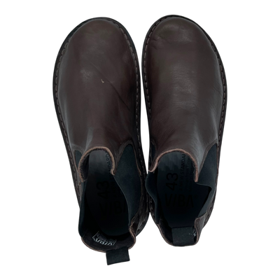 VIBAe Helsinki leather boots, cocoa brown | 43