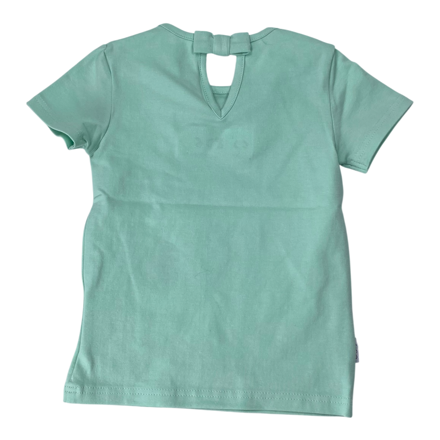 Gugguu bow t-shirt, mint green | 80cm