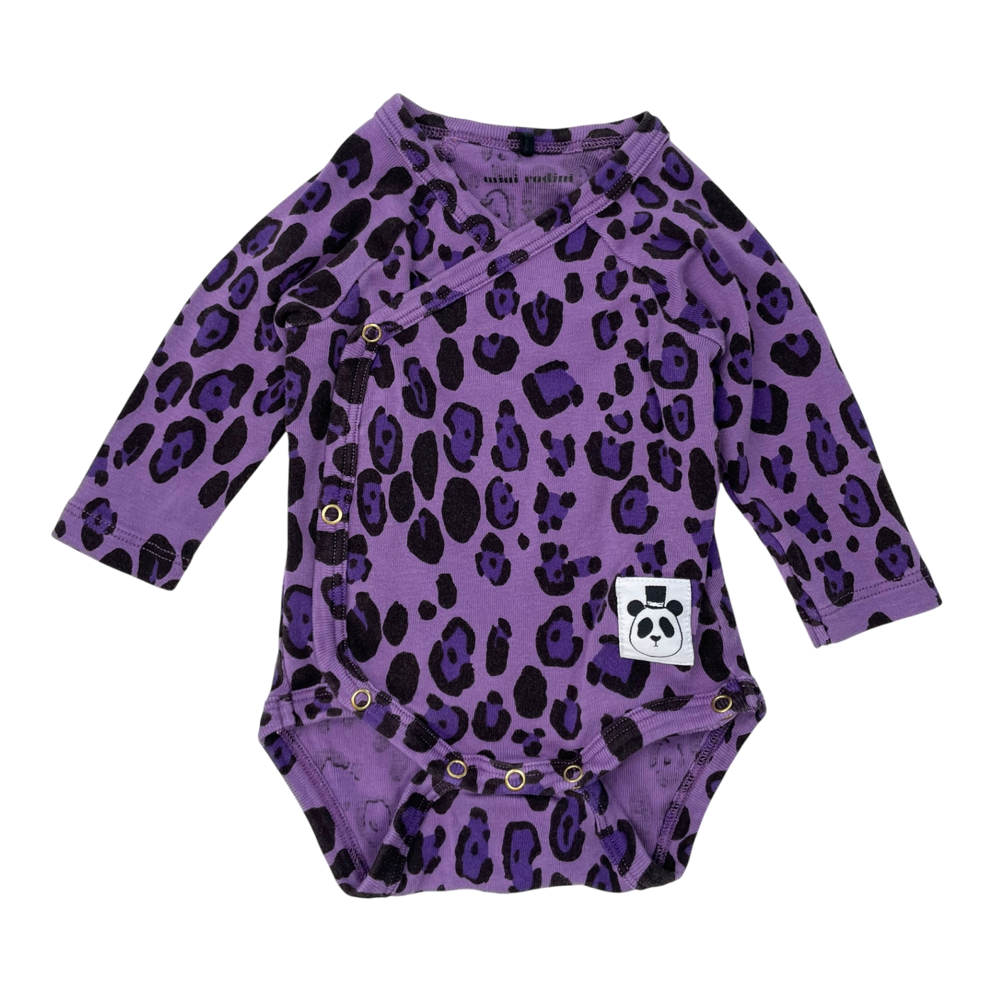 Mini Rodini body, purple leopard | 56cm