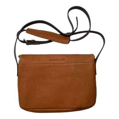 Harold's Bags leather chaza twosize handbag, cognac