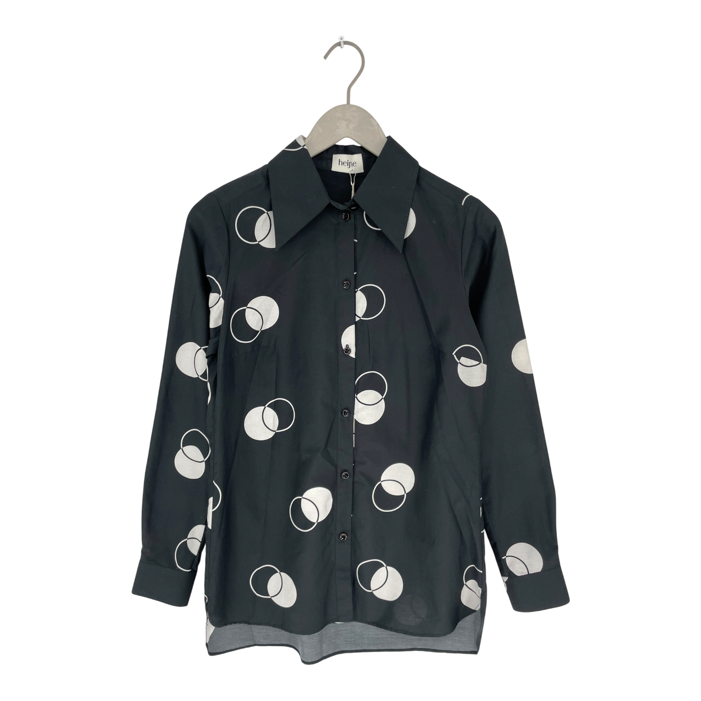 Studio Heijne essential silk blend shirt, dots | woman 34