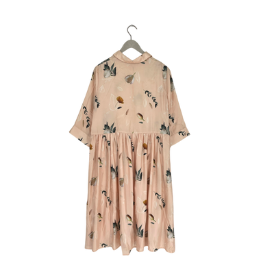 Uhana silk dress, summer wind champagne | woman XXL