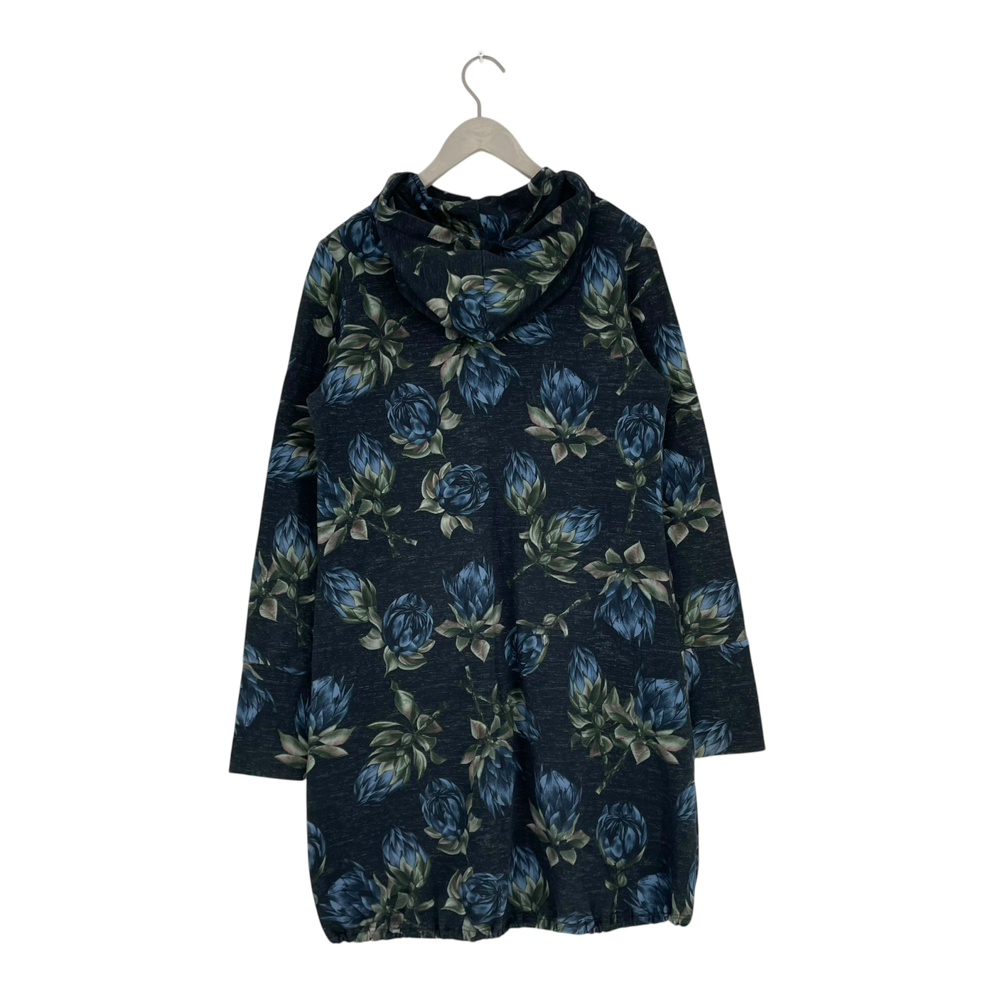 Versonpuoti hooded sweat dress, flowers | woman L