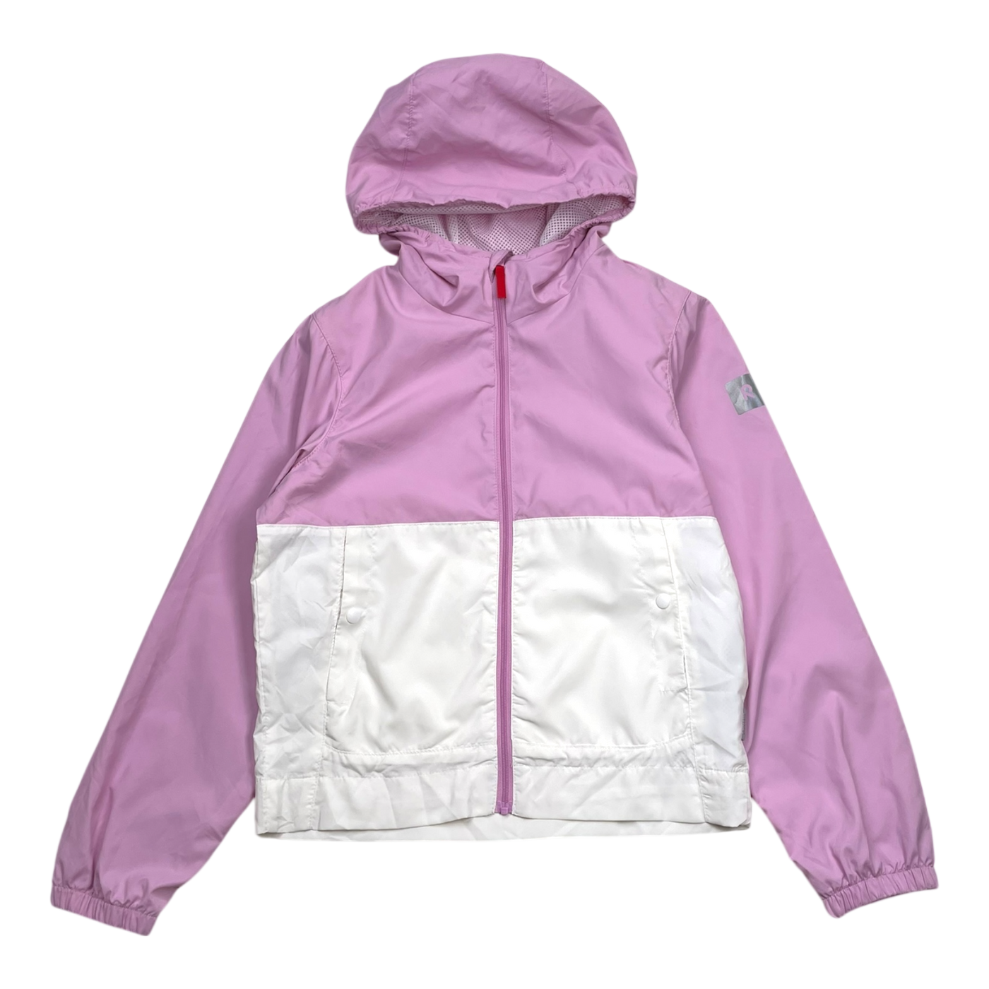 Reima arvo windbreaker jacket, white/pink | 128cm