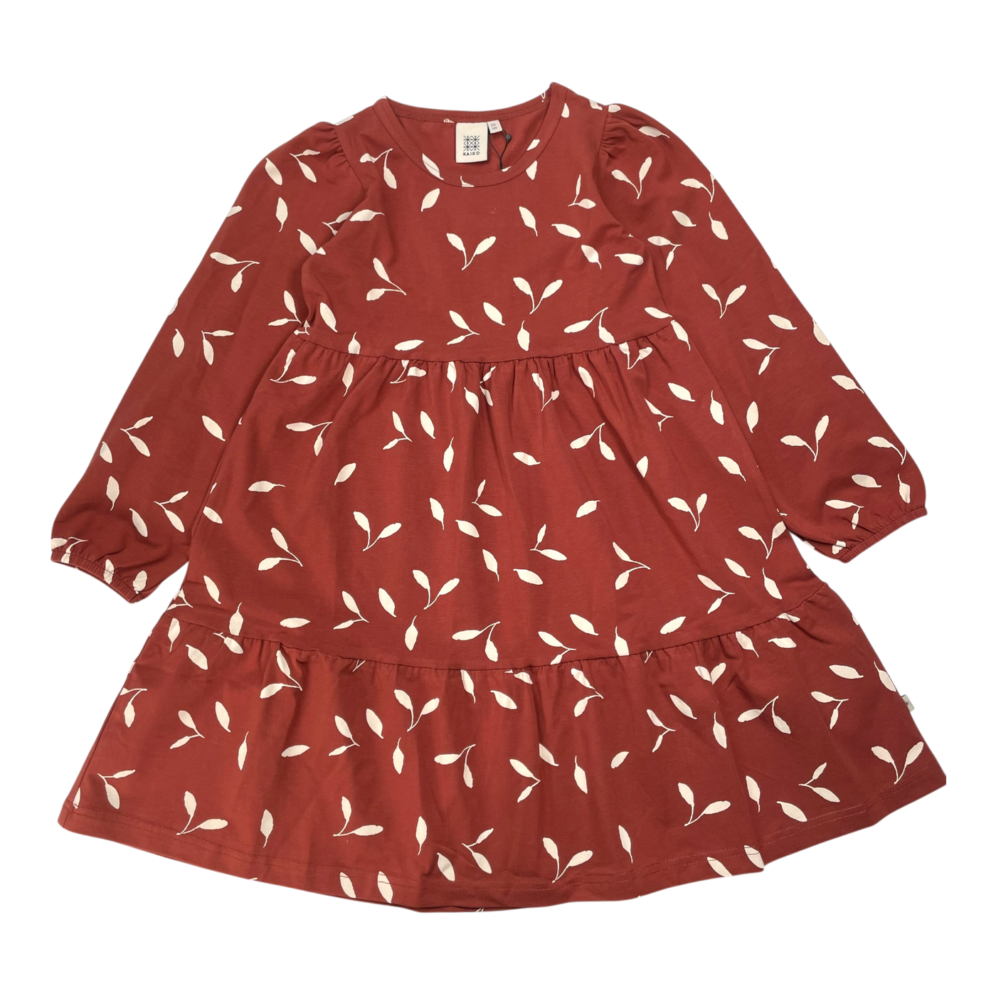 Kaiko frill puffy dress, mahogany wind | 122/128cm