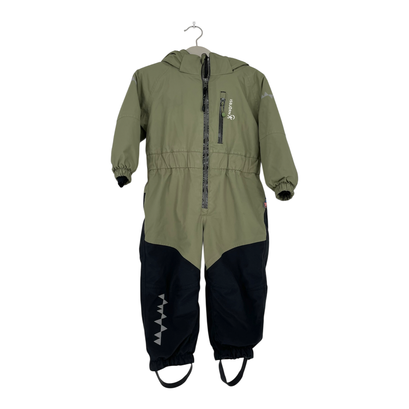 Isbjörn winter overall, green | 80cm