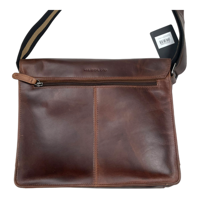 Harold's Bags leather campo messenger bag M, dark brown