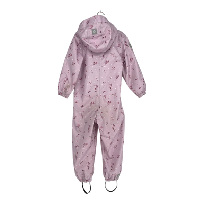 Gugguu midseason overall, pink flowers | 110cm