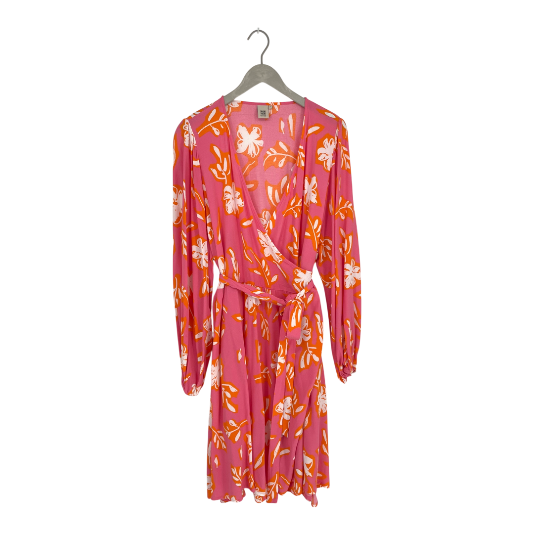 Kaiko flowy wrap dress, candy floral