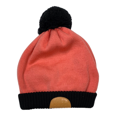 Papu pom beanie, coral pink | 50/54cm