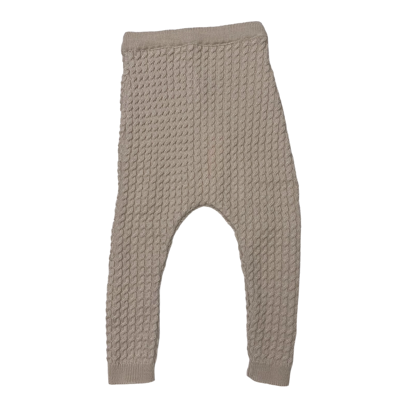 Gugguu knitted merino leggings, wheat | 74/80cm