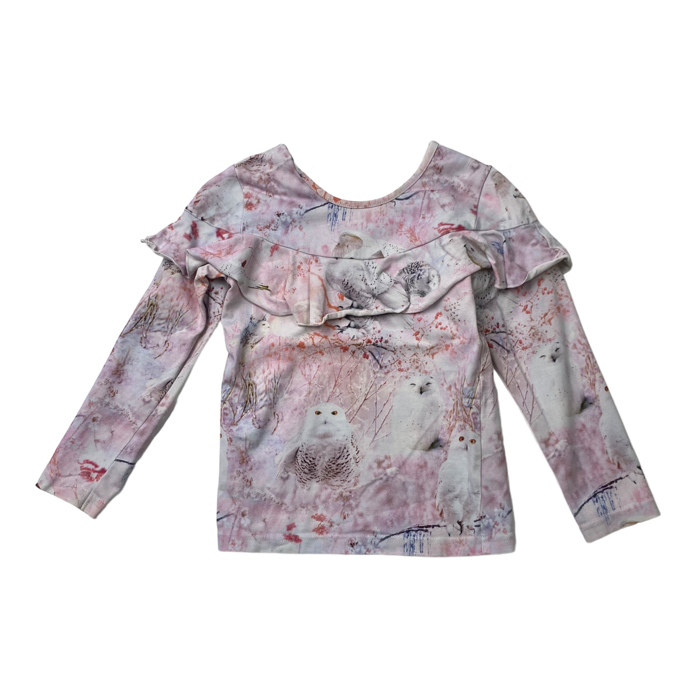 Gugguu frill shirt, flower | 86cm