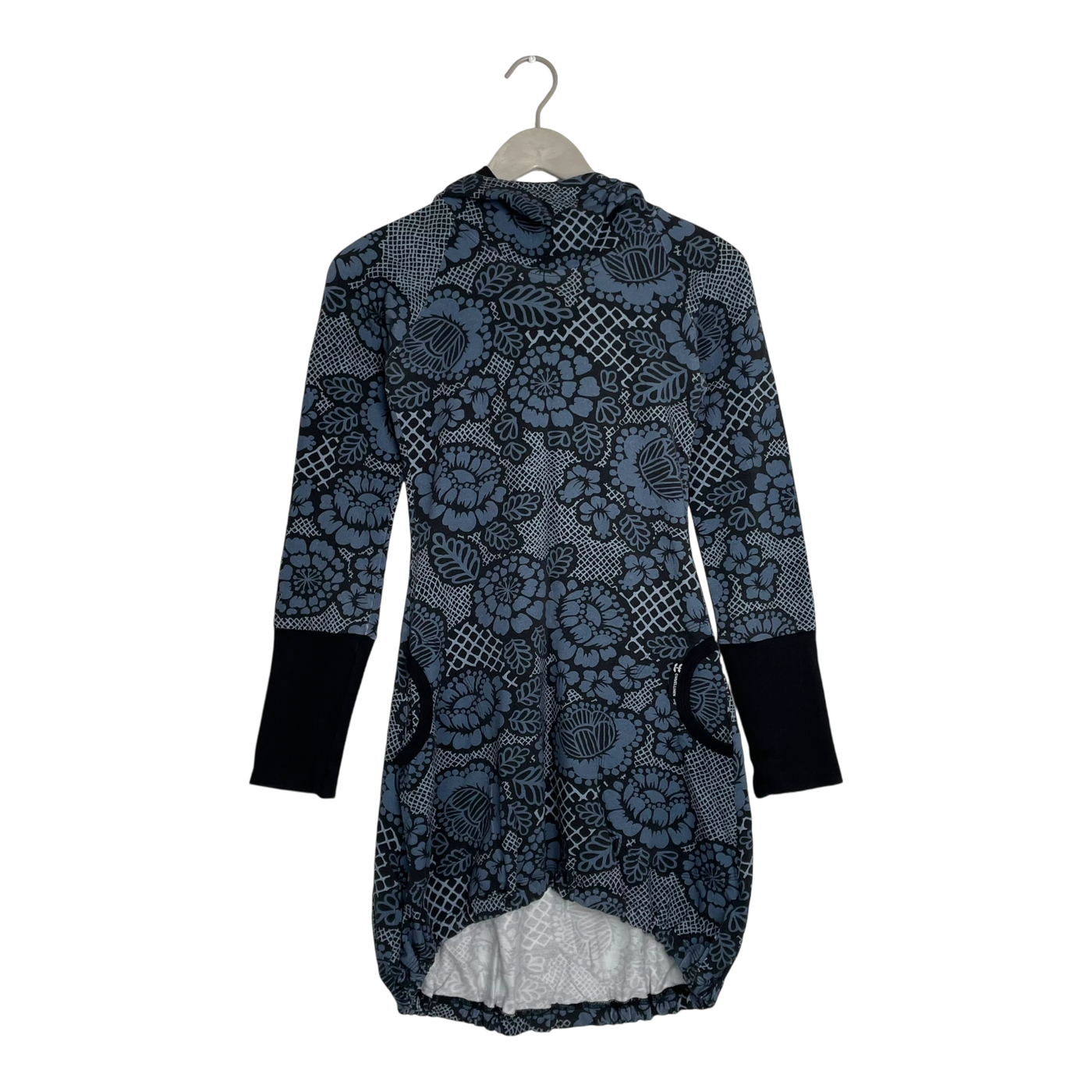 Ommellinen hoodie tunic, flowers | woman XS