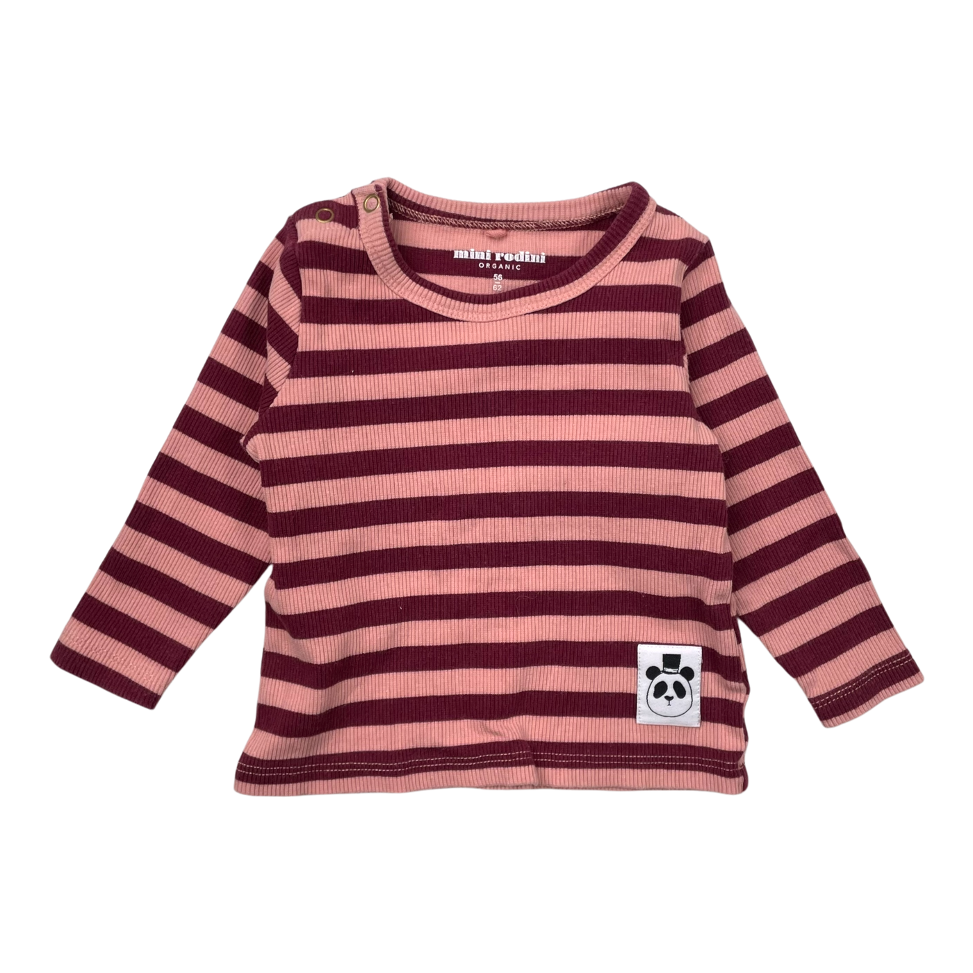 Mini Rodini rib shirt, stripes | 56/62cm