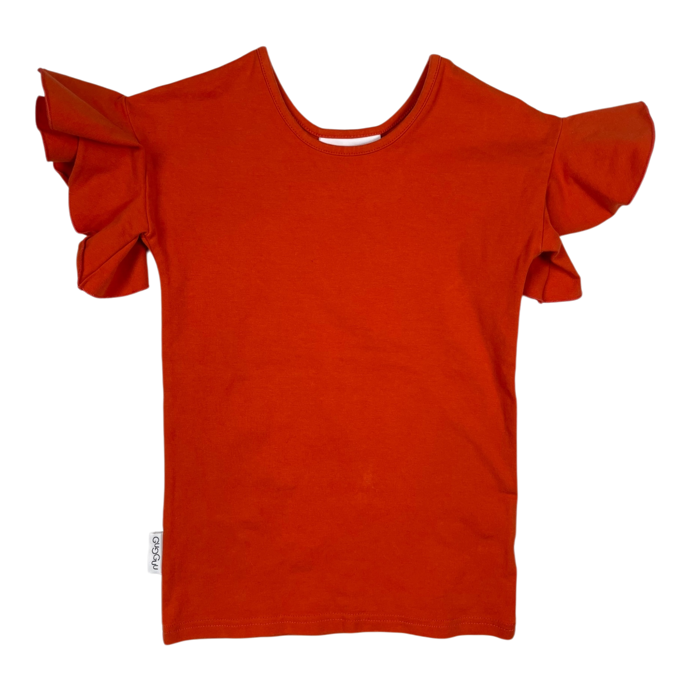 Gugguu frill t-shirt, red | 104cm