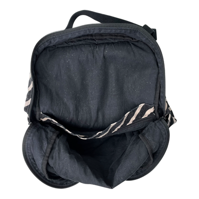 Papu backbag, large black/white