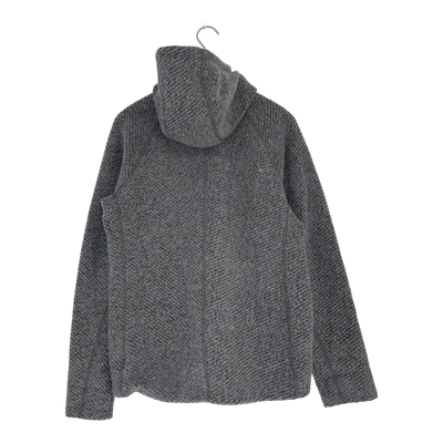 Varg abisko wool zip hoodie, dark grey | woman XL