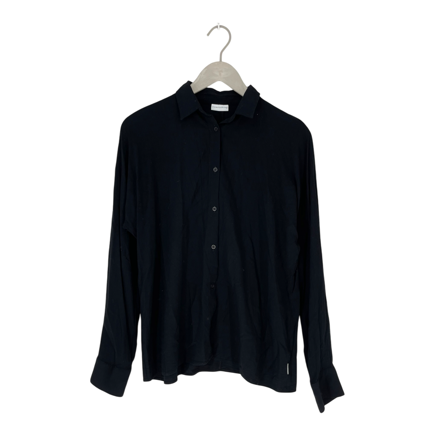 Riva Clothing collar shirt, black | woman S