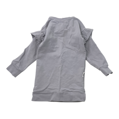 Gugguu frill sweat dress, baby blue | 104cm