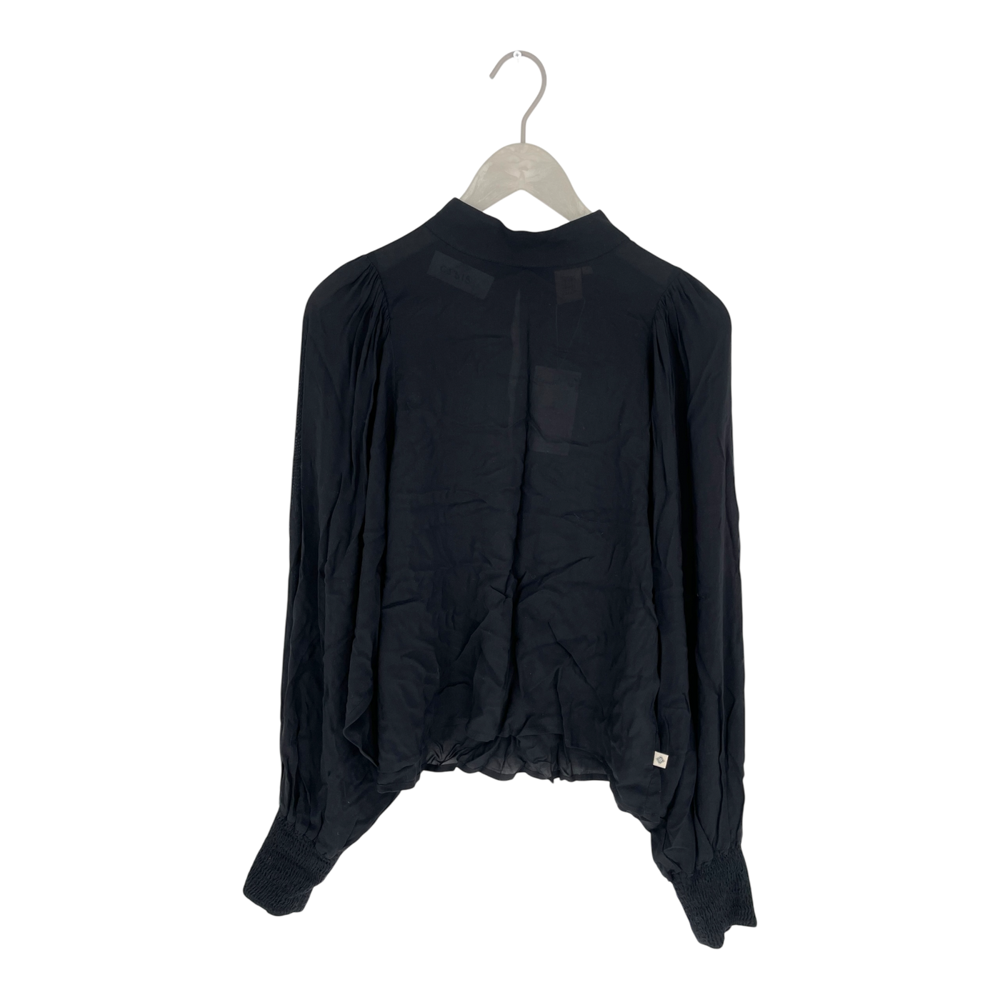 Kaiko puff blouse, black | woman M