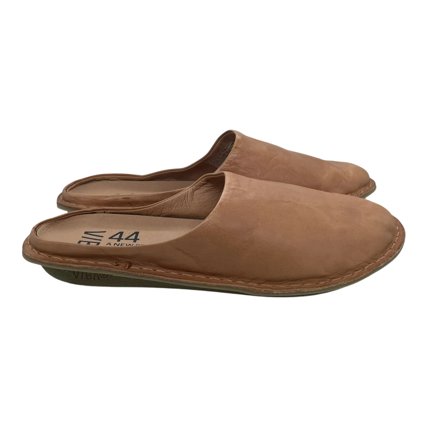 VIBAe Roma leather slippers, fawn tan | 44