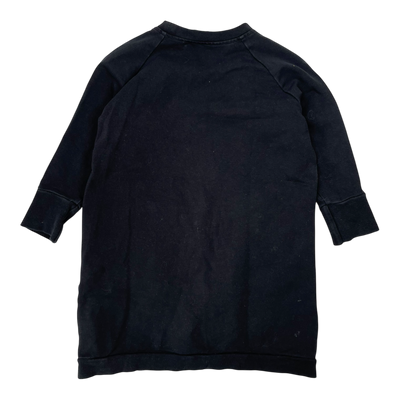 Papu fox sweat dress, black/brown | 86/92cm