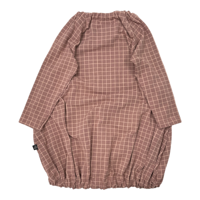 Papu pouch dress, squares | 86/92cm