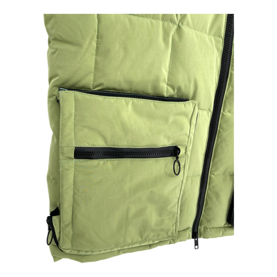 Embassy of Bricks and Logs warwick puffer vest, green | unisex L