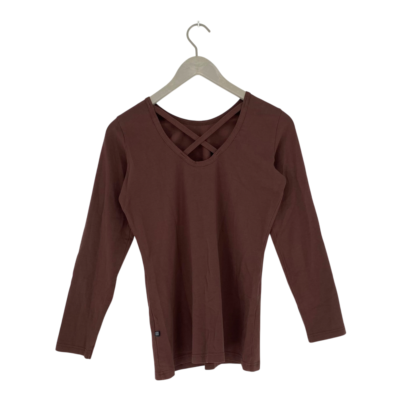 Kaiko cross shirt, coffee | woman S