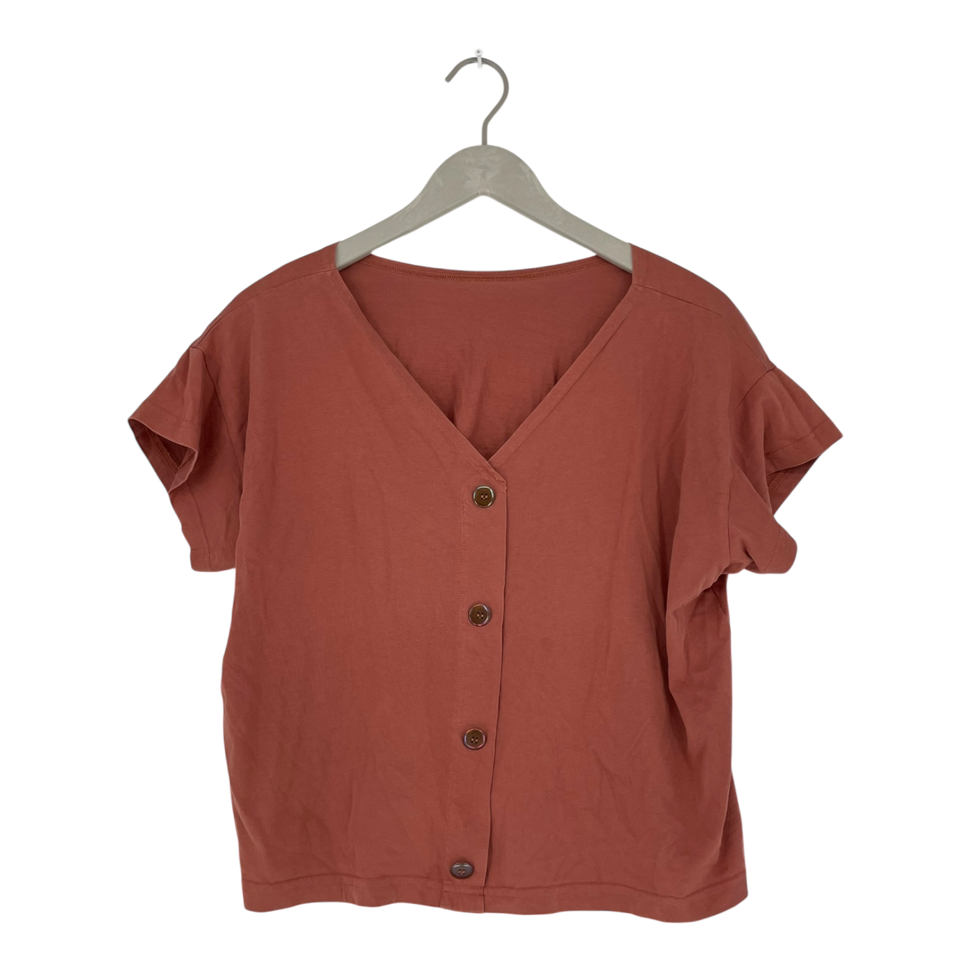 Aarre button top, dusty rose | woman XL