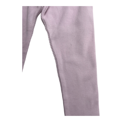 Gugguu rib leggings, misty rose | 92cm