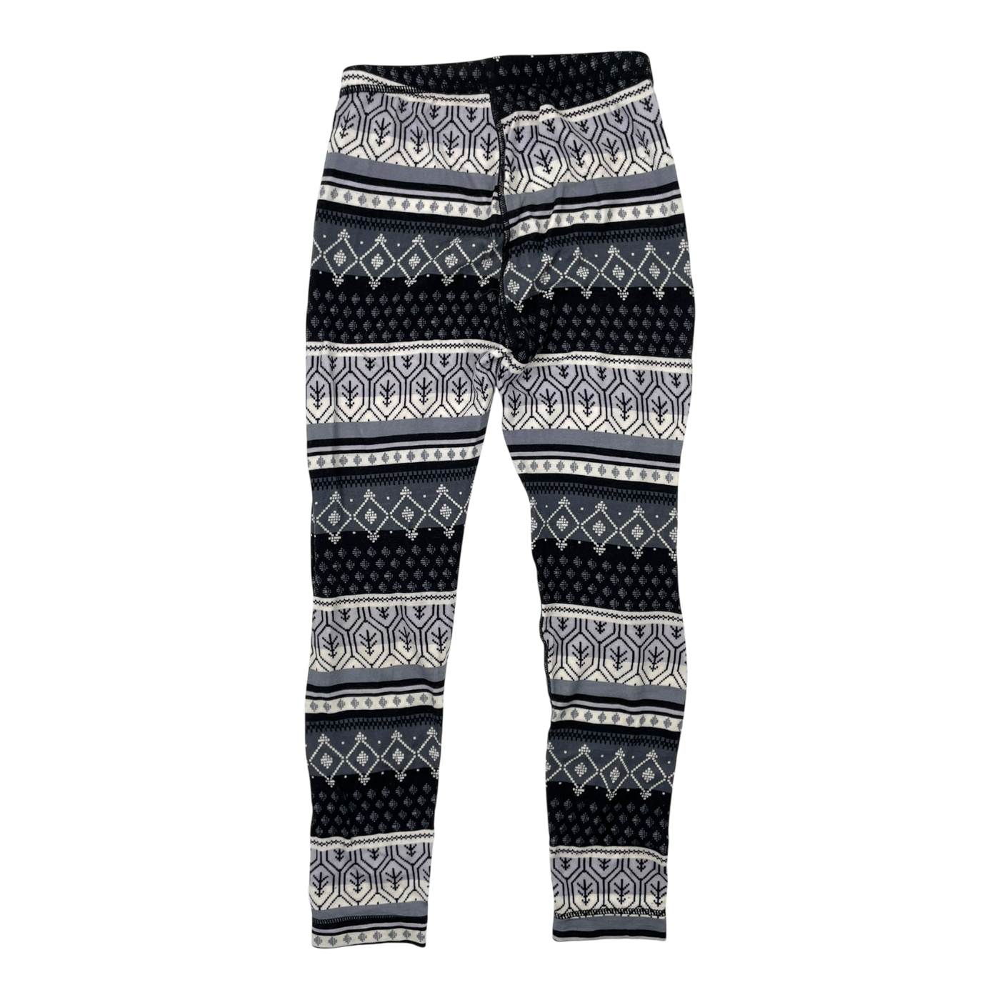 Reima taitoa wool baselayer set, black/white | 130cm