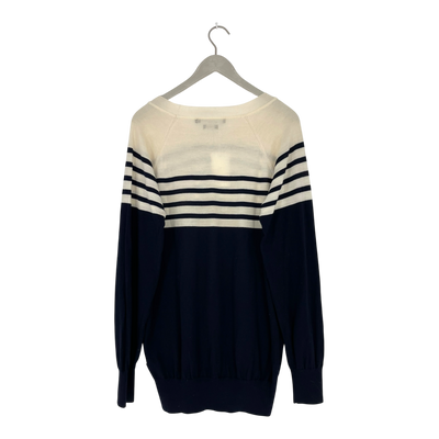 Tiger of Sweden enemy merino long shirt, stripes | woman XL