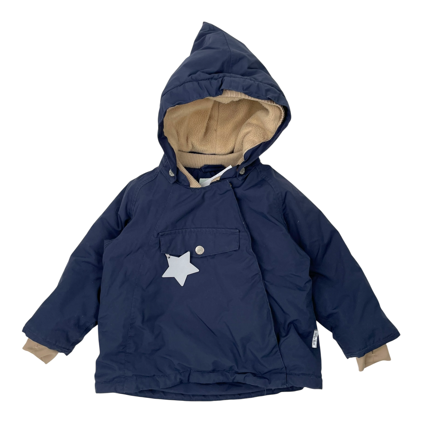Mini A Ture matwang fleece lined winter anorak, dark blue | 86cm