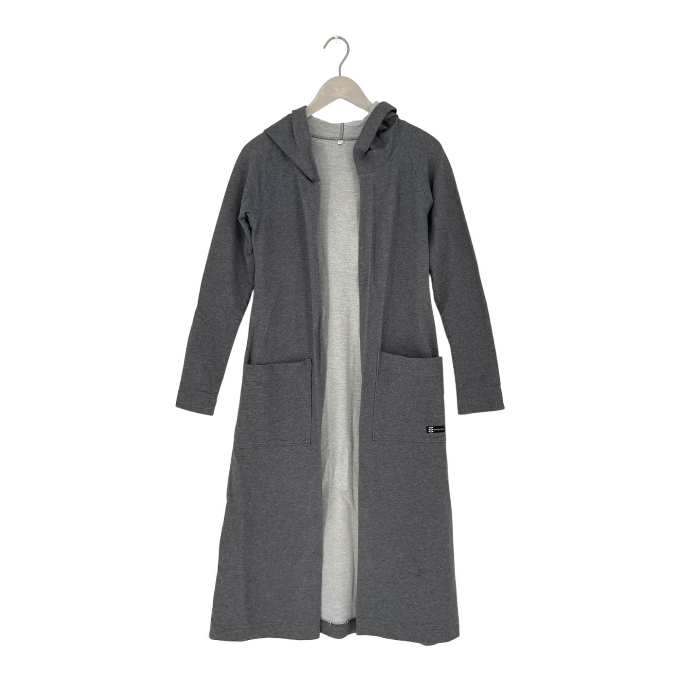 Ommellinen hooded sweat cardigan, grey | woman XS