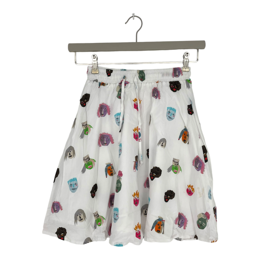 R/H studio skirt, faces | woman XS