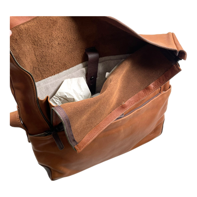 Harold's Bags mount ivy messenger bag, cognac