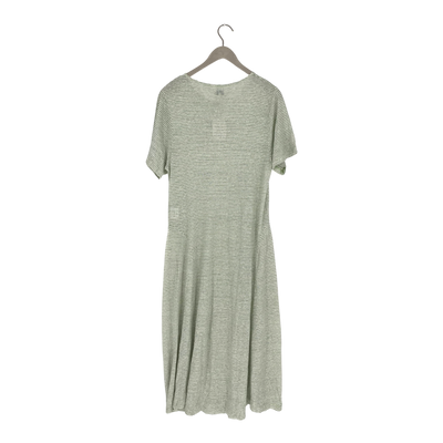 Maska linen dress, green stripe | woman S