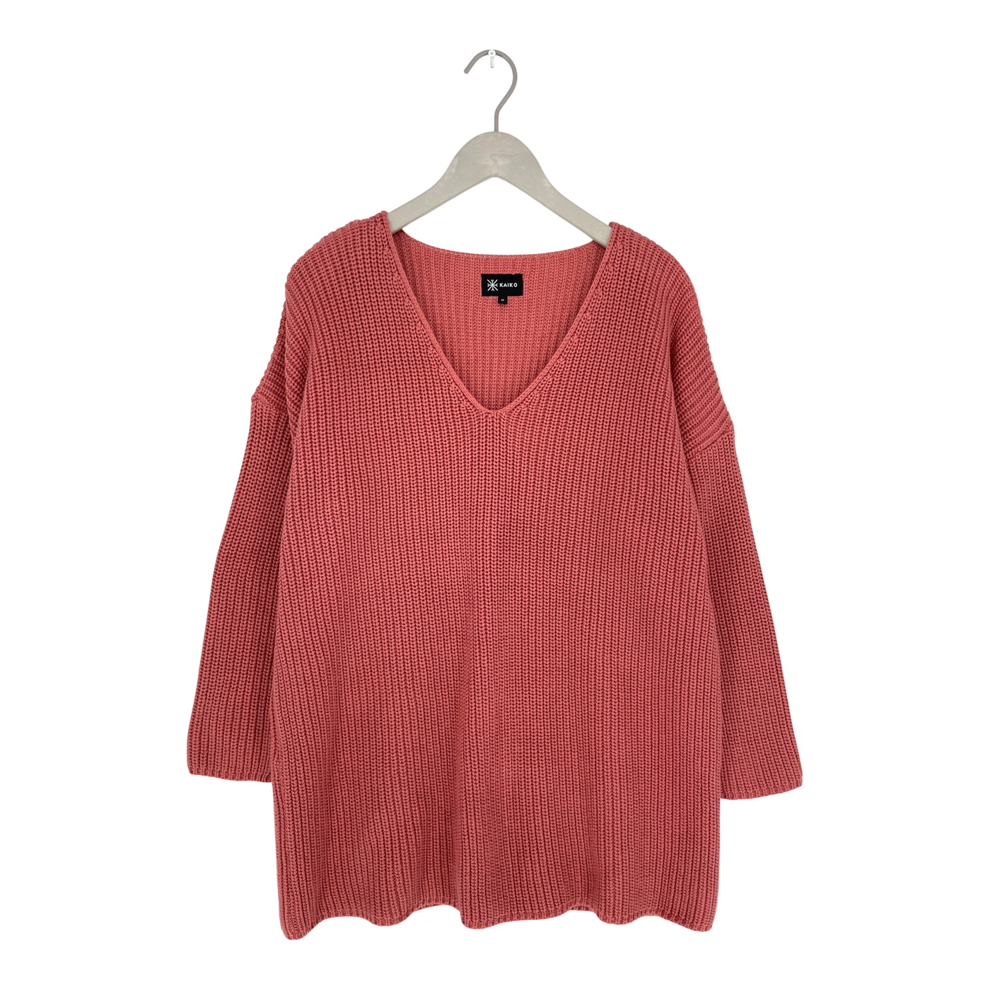 Kaiko v-neck knit jumper, salmon pink | woman M