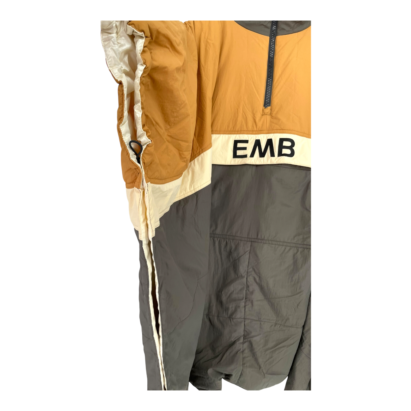 Embassy of Bricks and Logs anvil peak poncho, grey/brown | unisex L