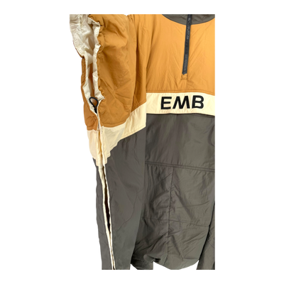 Embassy of Bricks and Logs anvil peak poncho, grey/brown | unisex L