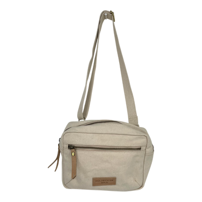 Holzrichter canvas crossbody bag, wheat