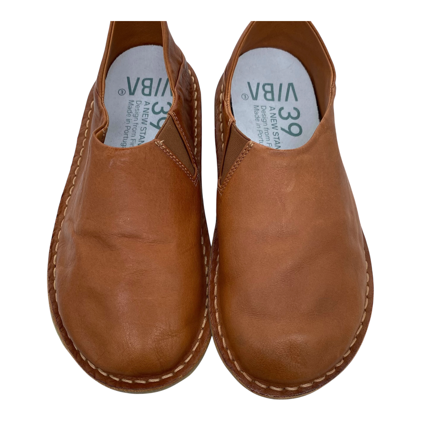 VIBAe Zuma leather shoes, cognac brown | 39